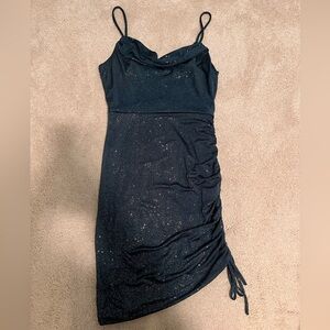 Juniors dark teal sparkly dress size 3